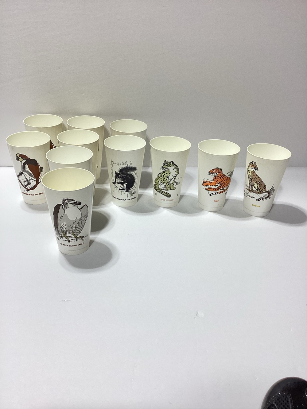 7 Eleven Save A Living Thing Collectible Cup Animal Illustration Cups Set of 11